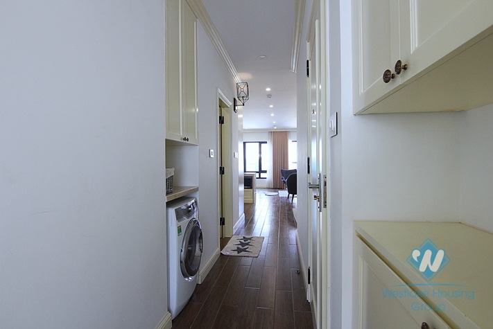 Top floor one bedroom apartment for rent in heart of Tay Ho, Ha Noi